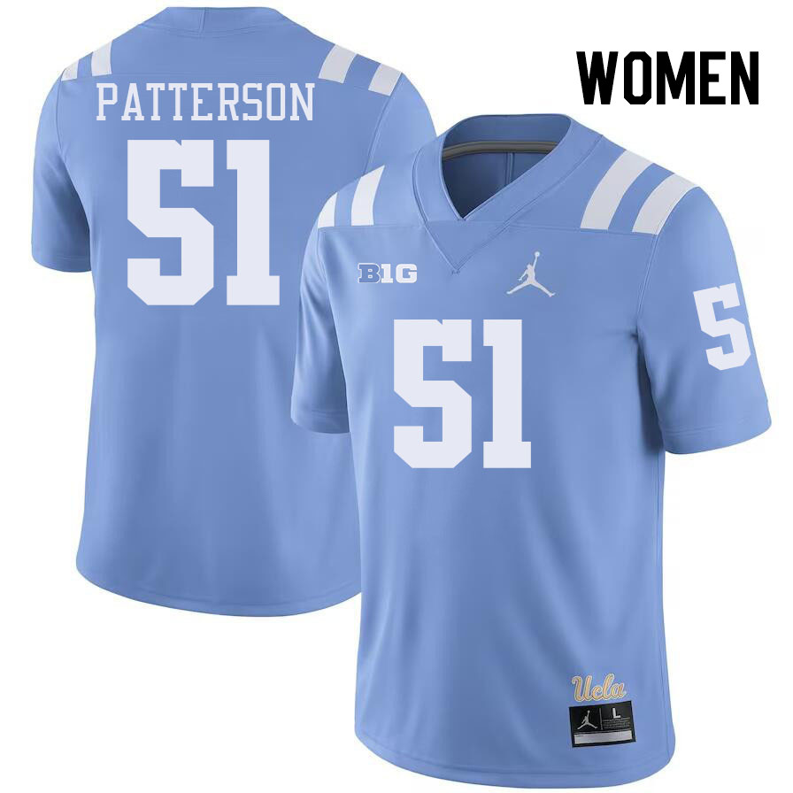 Women #51 Isaiah Patterson Big 10 Conference College Football Jerseys Stitched-Power Blue